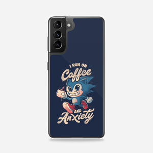 I Run On Coffee And Anxiety-Samsung-Snap-Phone Case-eduely