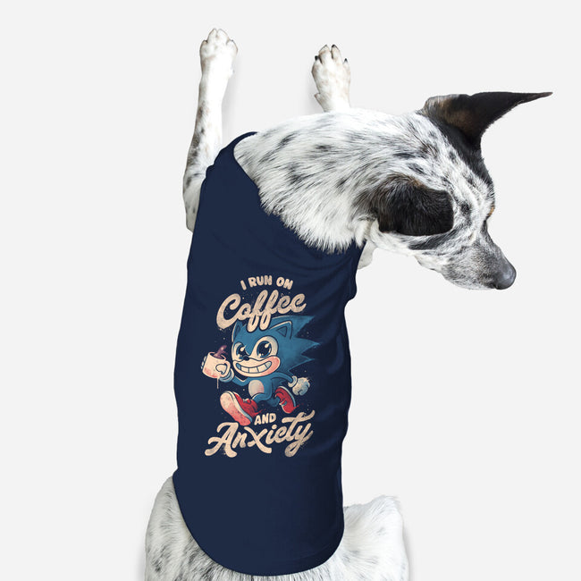 I Run On Coffee And Anxiety-Dog-Basic-Pet Tank-eduely