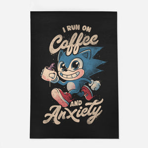 I Run On Coffee And Anxiety-None-Indoor-Rug-eduely