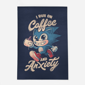 I Run On Coffee And Anxiety-None-Outdoor-Rug-eduely