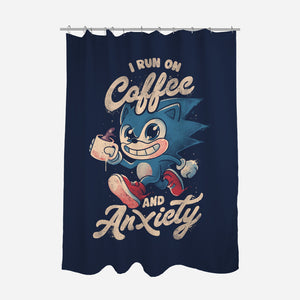 I Run On Coffee And Anxiety-None-Polyester-Shower Curtain-eduely