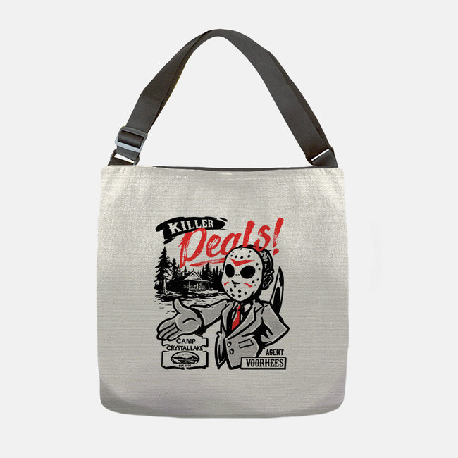 Camp Crystal Lake Realty-None-Adjustable Tote-Bag-estudiofitas