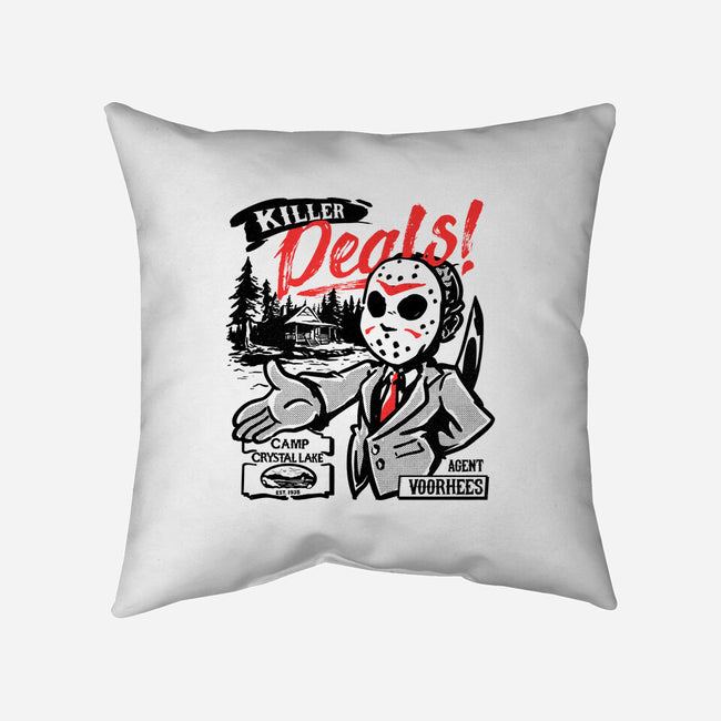 Camp Crystal Lake Realty-None-Removable Cover w Insert-Throw Pillow-estudiofitas