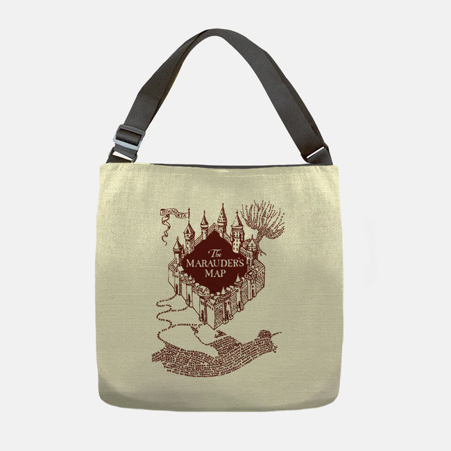 Marauder's Map-None-Adjustable Tote-Bag-dalethesk8er