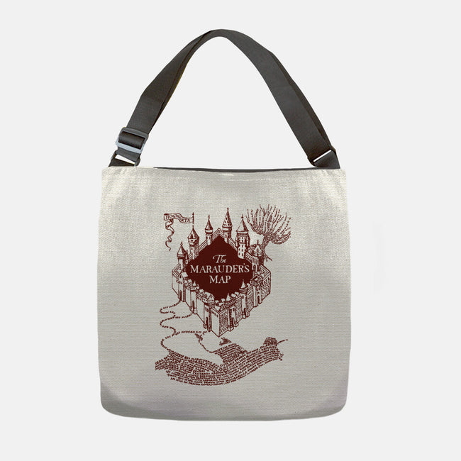 Marauder's Map-None-Adjustable Tote-Bag-dalethesk8er