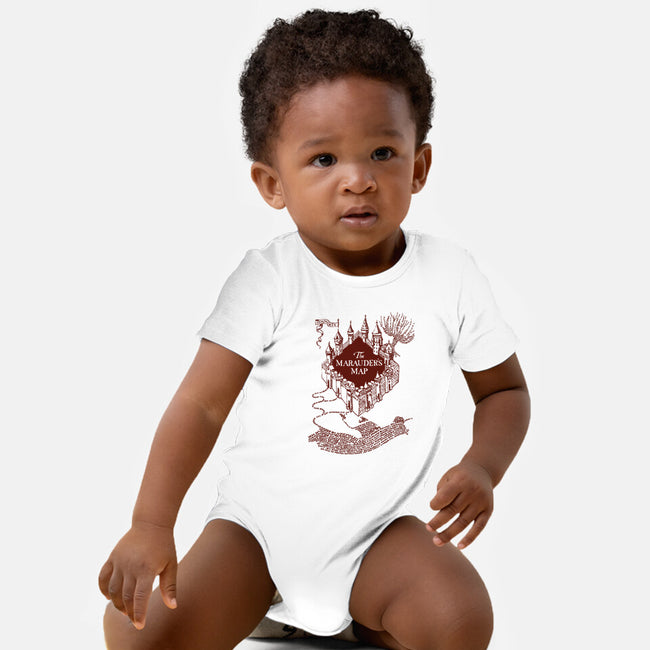 Marauder's Map-Baby-Basic-Onesie-dalethesk8er