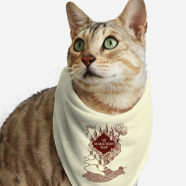 Marauder's Map-Cat-Bandana-Pet Collar-dalethesk8er