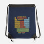 The Periodic Table Of Intergalactic Elements-None-Drawstring-Bag-kg07