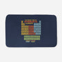 The Periodic Table Of Intergalactic Elements-None-Memory Foam-Bath Mat-kg07