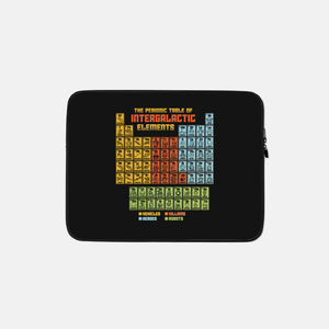 The Periodic Table Of Intergalactic Elements-None-Zippered-Laptop Sleeve-kg07