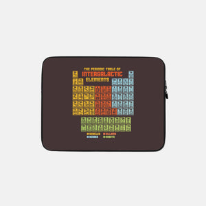 The Periodic Table Of Intergalactic Elements-None-Zippered-Laptop Sleeve-kg07