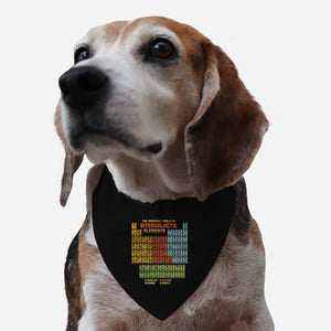 The Periodic Table Of Intergalactic Elements-Dog-Adjustable-Pet Collar-kg07