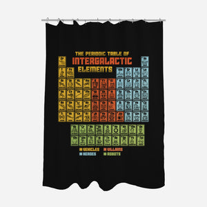 The Periodic Table Of Intergalactic Elements-None-Polyester-Shower Curtain-kg07