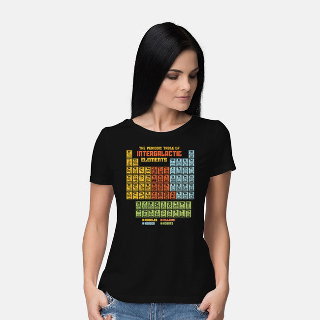 The Periodic Table Of Intergalactic Elements-Womens-Basic-Tee-kg07