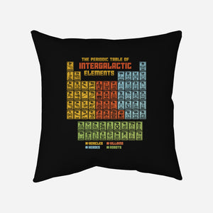 The Periodic Table Of Intergalactic Elements-None-Non-Removable Cover w Insert-Throw Pillow-kg07