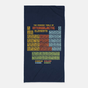 The Periodic Table Of Intergalactic Elements-None-Beach-Towel-kg07