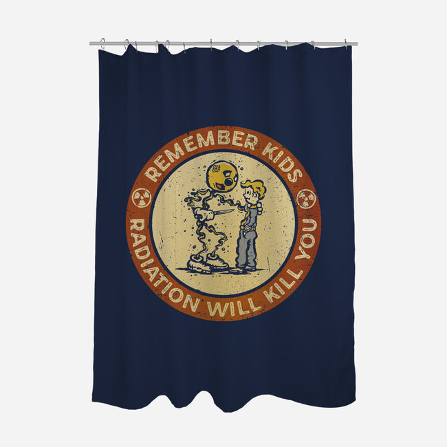 Radiation Will Kill You-None-Polyester-Shower Curtain-kg07
