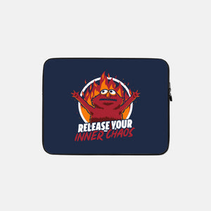 Chaos Puppet Fire-None-Zippered-Laptop Sleeve-Studio Mootant