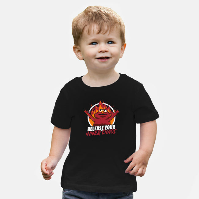 Chaos Puppet Fire-Baby-Basic-Tee-Studio Mootant
