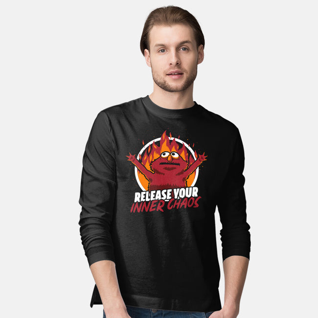 Chaos Puppet Fire-Mens-Long Sleeved-Tee-Studio Mootant