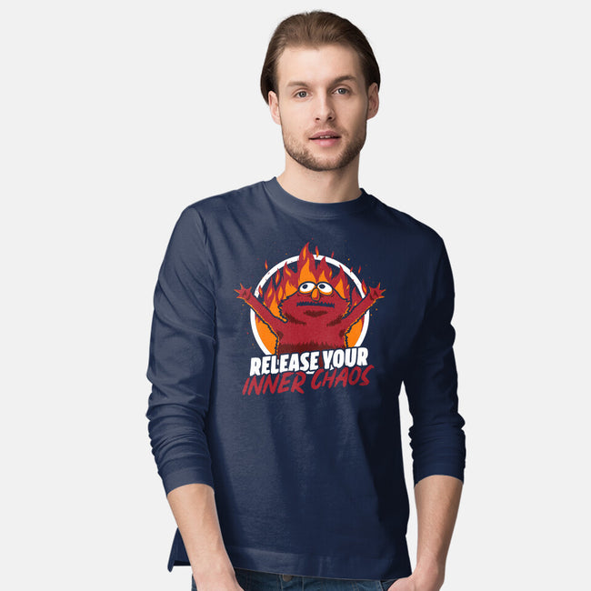 Chaos Puppet Fire-Mens-Long Sleeved-Tee-Studio Mootant