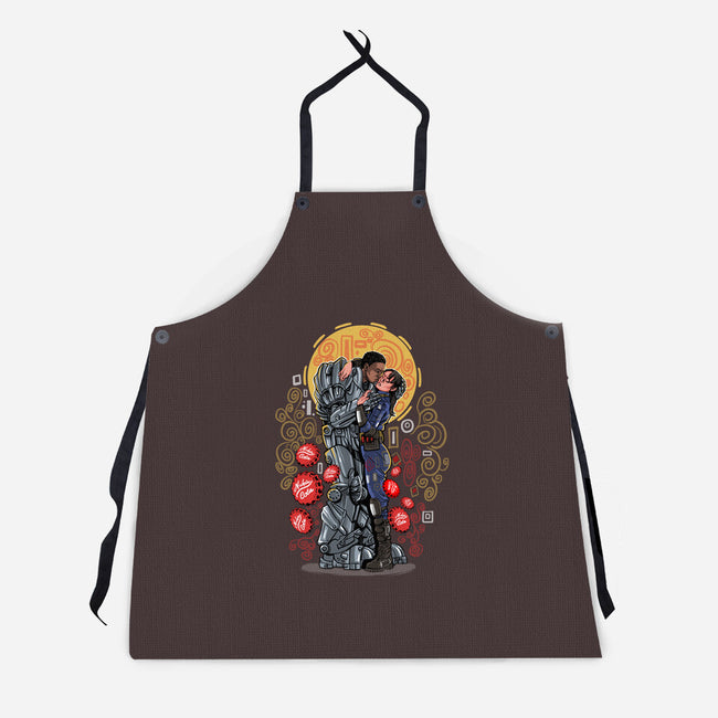 Wasteland Kiss-Unisex-Kitchen-Apron-zascanauta