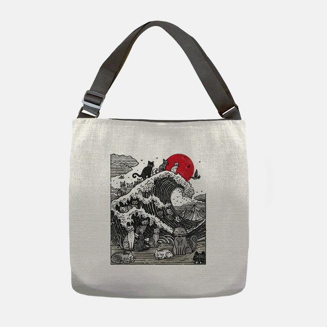The Great Cat Wave-None-Adjustable Tote-Bag-drbutler