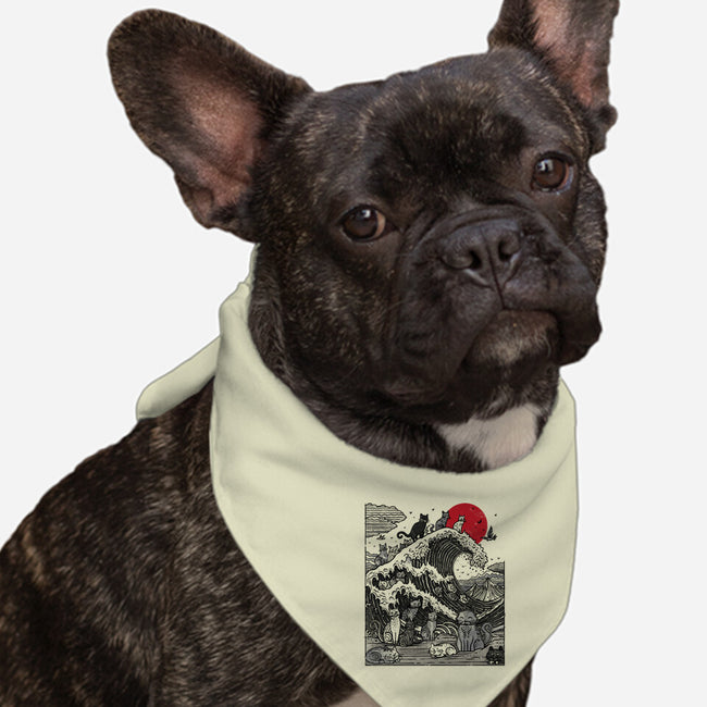 The Great Cat Wave-Dog-Bandana-Pet Collar-drbutler