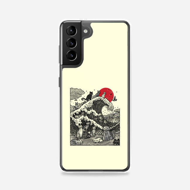 The Great Cat Wave-Samsung-Snap-Phone Case-drbutler