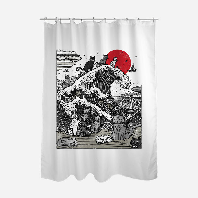 The Great Cat Wave-None-Polyester-Shower Curtain-drbutler