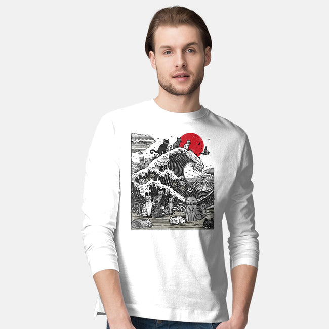 The Great Cat Wave-Mens-Long Sleeved-Tee-drbutler
