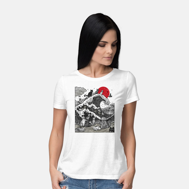 The Great Cat Wave-Womens-Basic-Tee-drbutler