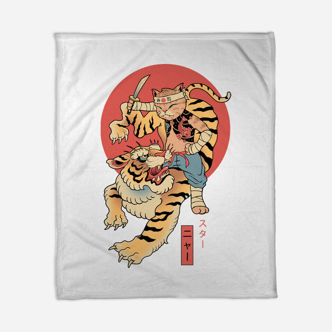 Tiger Cat Meowster-None-Fleece-Blanket-vp021
