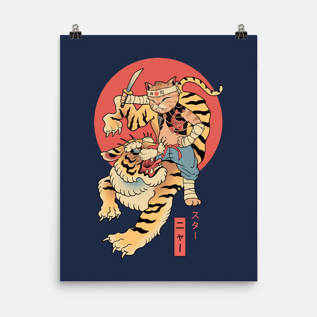 Tiger Cat Meowster-None-Matte-Poster-vp021
