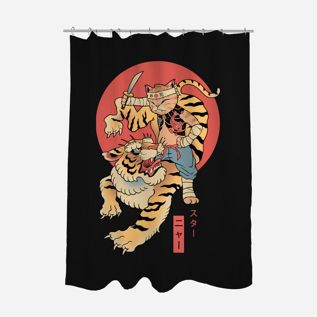 Tiger Cat Meowster-None-Polyester-Shower Curtain-vp021