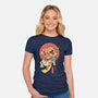 Tiger Cat Meowster-Womens-Fitted-Tee-vp021