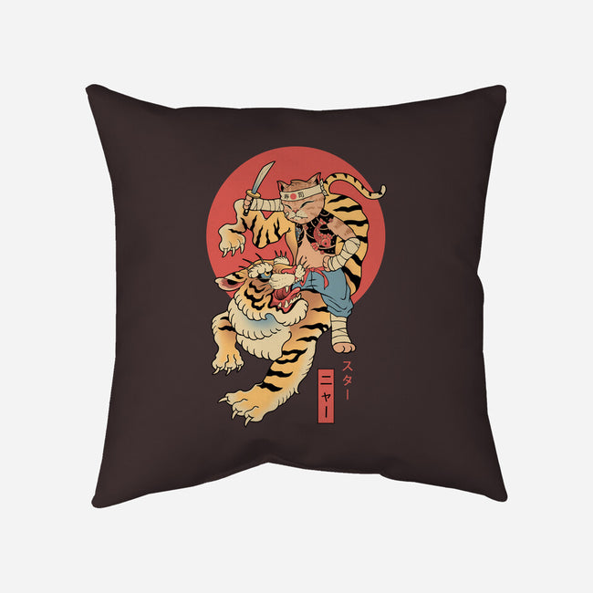 Tiger Cat Meowster-None-Removable Cover w Insert-Throw Pillow-vp021