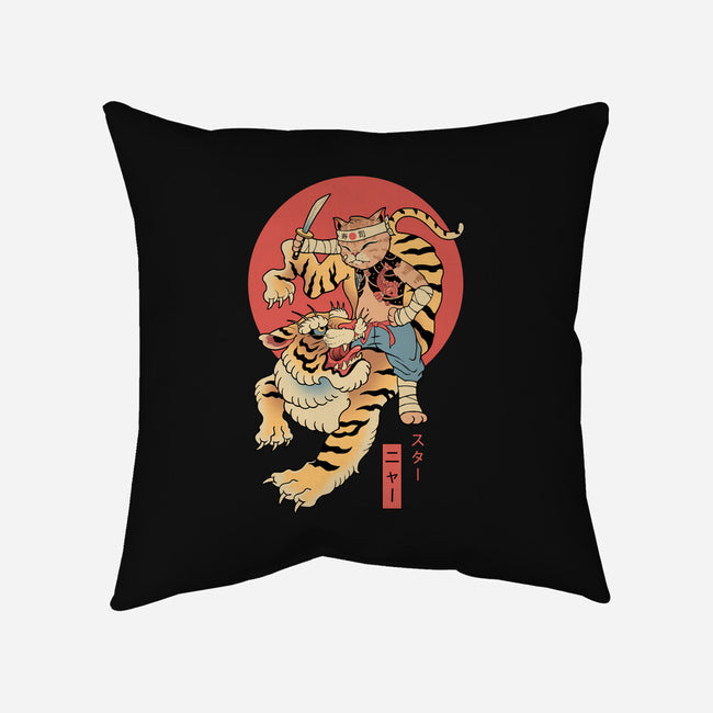 Tiger Cat Meowster-None-Removable Cover-Throw Pillow-vp021