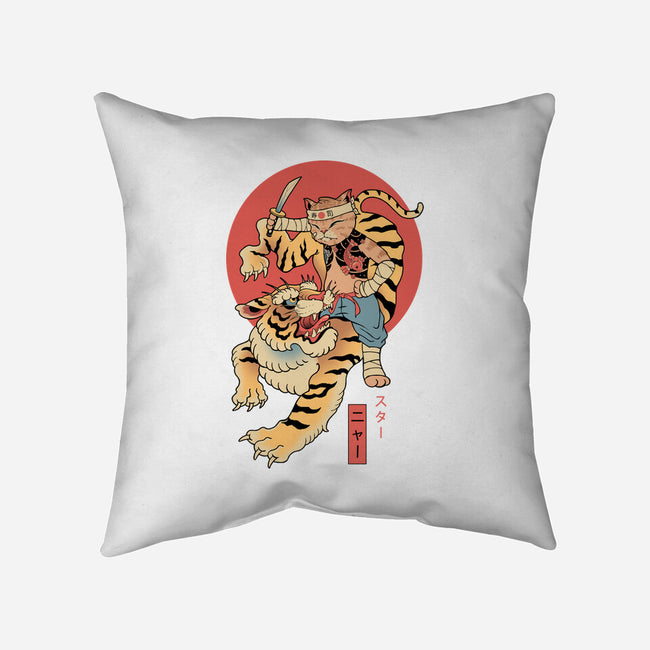 Tiger Cat Meowster-None-Removable Cover-Throw Pillow-vp021
