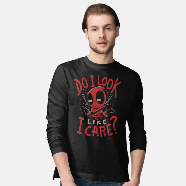 Mercenary Doesn't Care-Mens-Long Sleeved-Tee-Arigatees