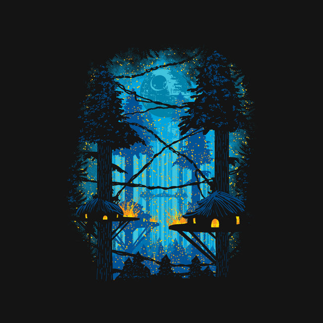 Ewok Village-Womens-Fitted-Tee-dalethesk8er