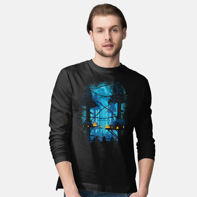 Ewok Village-Mens-Long Sleeved-Tee-dalethesk8er