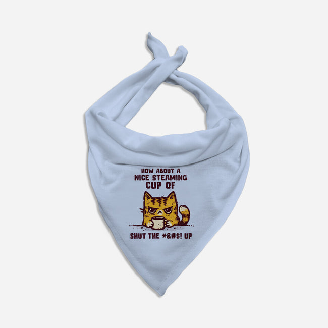 A Nice Steaming Cup-Cat-Bandana-Pet Collar-kg07