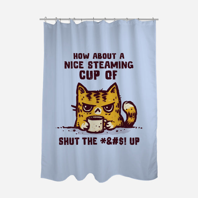 A Nice Steaming Cup-None-Polyester-Shower Curtain-kg07