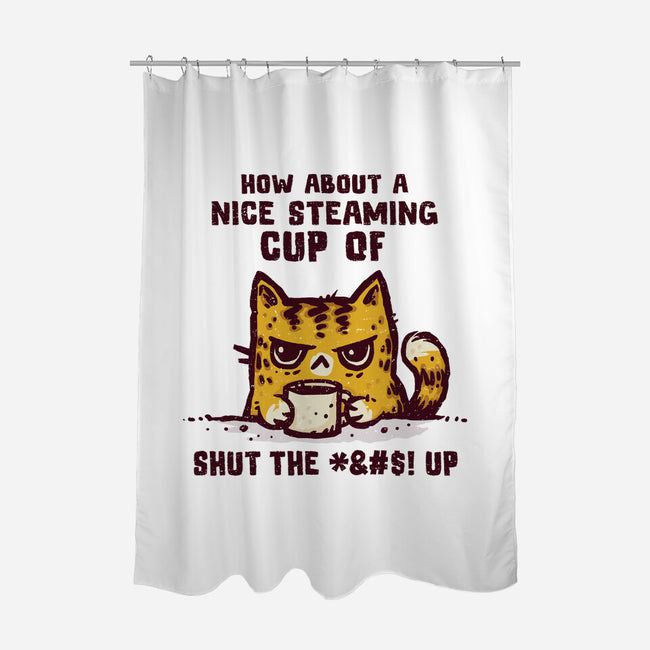 A Nice Steaming Cup-None-Polyester-Shower Curtain-kg07