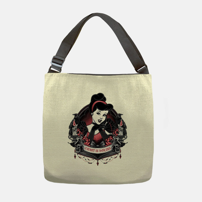 Sweet Is Boring-None-Adjustable Tote-Bag-glitchygorilla