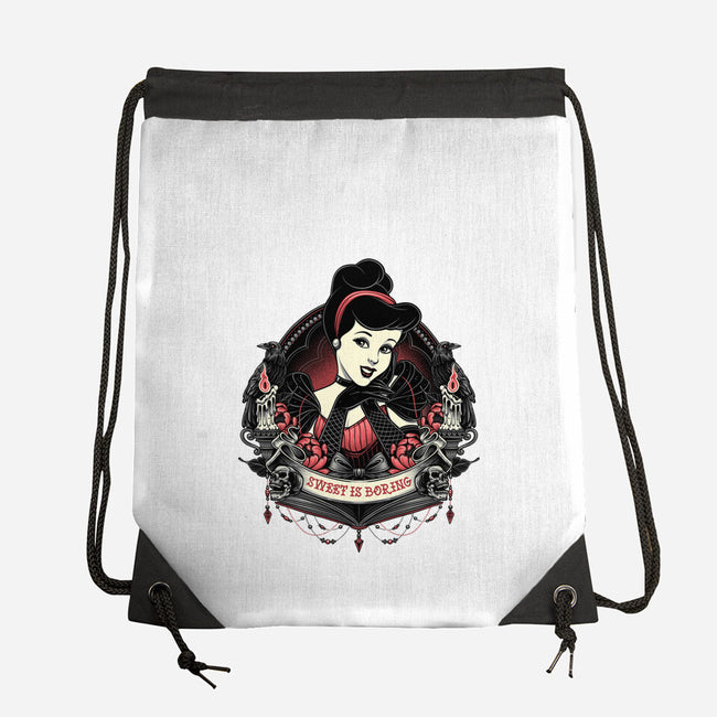 Sweet Is Boring-None-Drawstring-Bag-glitchygorilla