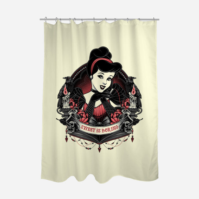 Sweet Is Boring-None-Polyester-Shower Curtain-glitchygorilla