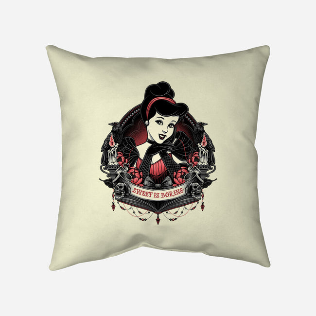 Sweet Is Boring-None-Non-Removable Cover w Insert-Throw Pillow-glitchygorilla