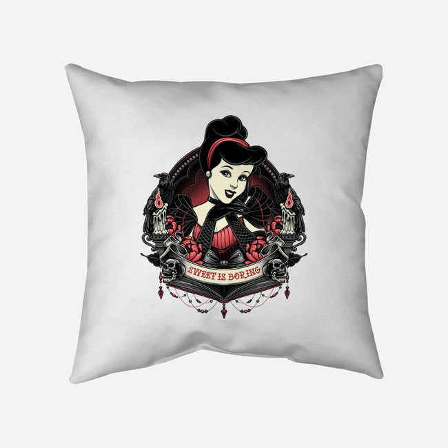 Sweet Is Boring-None-Removable Cover w Insert-Throw Pillow-glitchygorilla